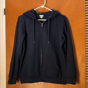 L.L. Bean Dark Navy Full-Zip Hooded Sweatshirt